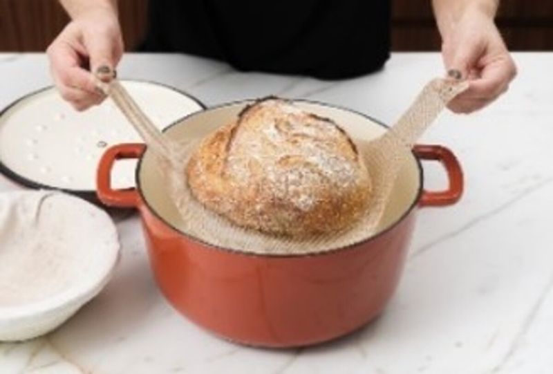 NOSTIK Bakeark i silikon til grytebrød, Ø23cm.