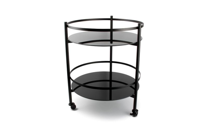 SP COLLECTION Bar Serveringsvogn 48xH61,5cm - 2 hyller, Black