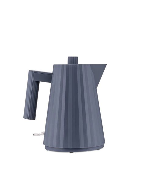 Gr&aring; Pliss&eacute; Elektrisk vannkoker 1 liter by Alessi