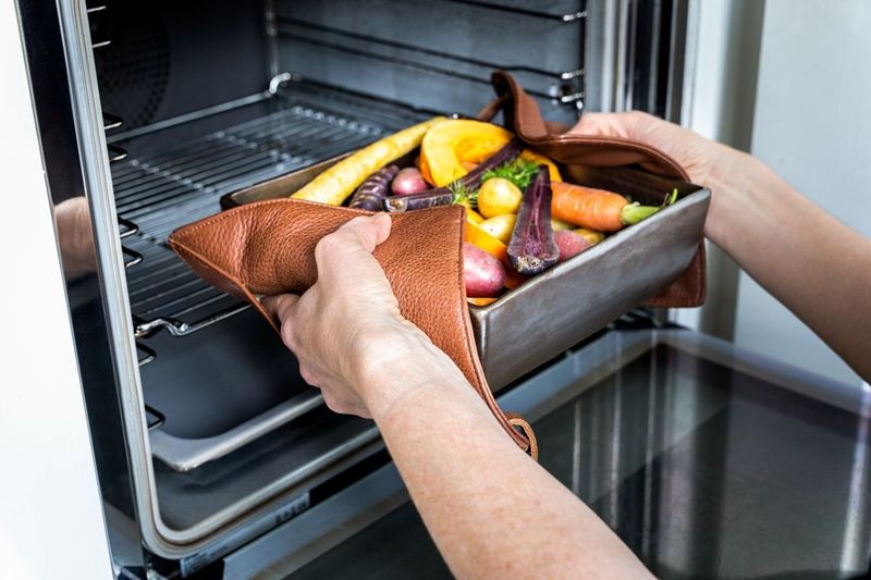 DUTCHDELUXES Gryteklut i skinn, Vintage Brun