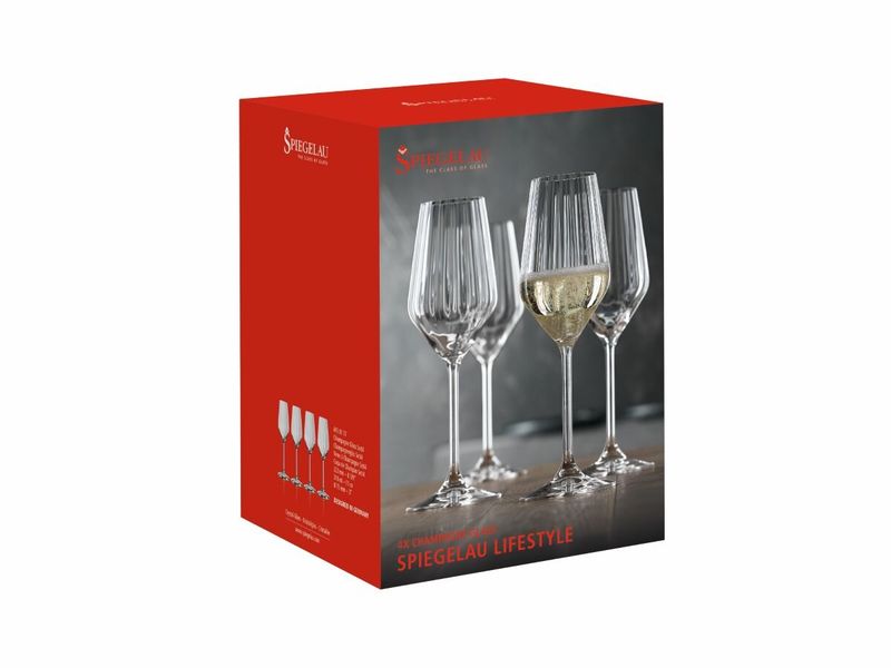 SPIEGELAU Lifestyle Champagne Glass 310ml 4pk