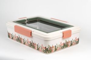 Hovedbilde PLATTERBOX Floral | Smart matboks med rom for piknik