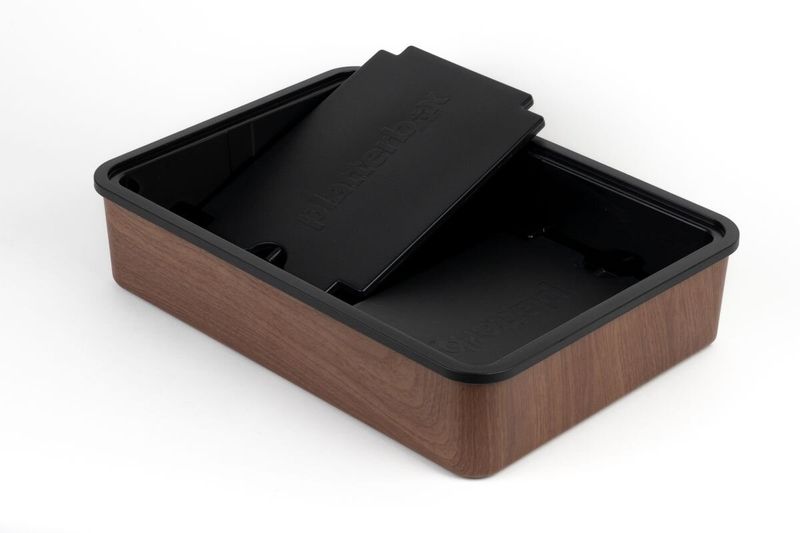 PLATTERBOX Walnut | Ta m&aring;ltidet med deg hvor som helst