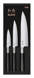 Hovedbilde KAI WASABI BLACK Knivsett (6710P + 6715U + 6720C)