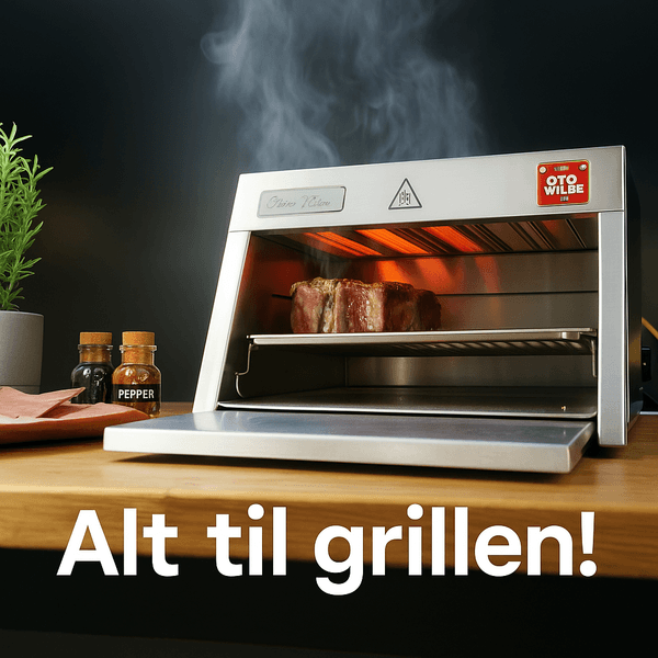 Stort utvalg av grill og grillutstyr – elektrisk grill fra Otto Wilde, grillrister, NOSTIK grilltilbehør, steketermometer, grillsett og mer. Perfekt for grilling året rundt!